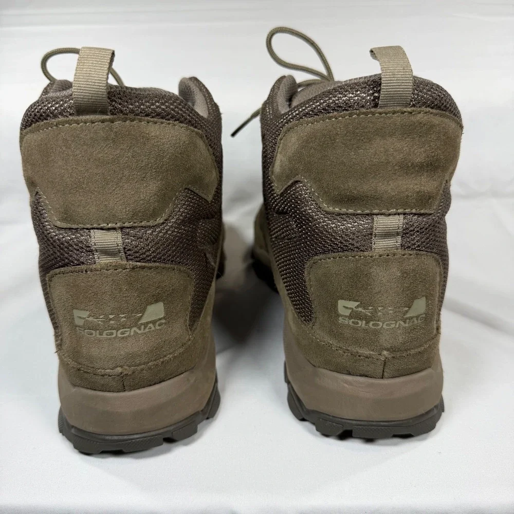 Decathlon Solognac Sporthunt 300 Mens Hiking Boots Brown Suede Tactical 11.5